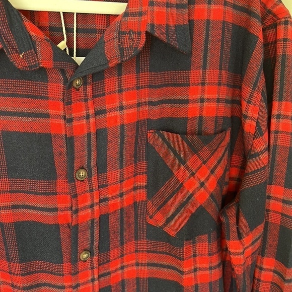 NWT Jachs Men's Recycled Flannel Button Up Shirt / Size 2XL - Picture 4 of 11